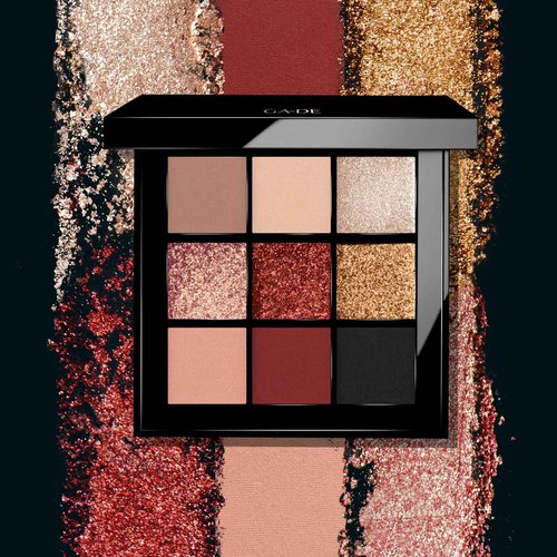 GA-DE Velveteen Eyeshadow Palette, 51 - Eyeshadow Collection with Light to Deep Shades - for Matte, Metallic, Silky and Shimmery Finishes - 0.286 oz