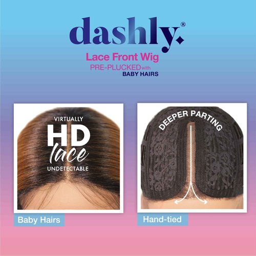 Sensationnel Dashly Lace Front Wig - Unit 53 Hand Tied Laceparting Ear to Ear Synthetic (BALAYAGEDARKCHERRY)