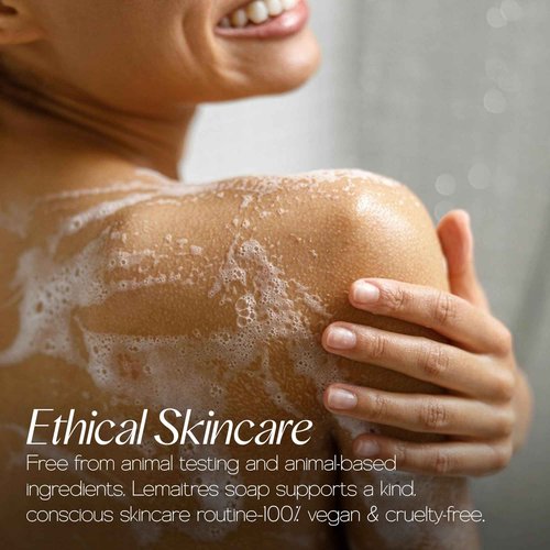 LEMAITRE Glycerin Soap - Vegan Transparent Bar, Gentle Cleanse, Vegan Bar, Cruelty-Free, Fragrances & Skin care for Women, Men