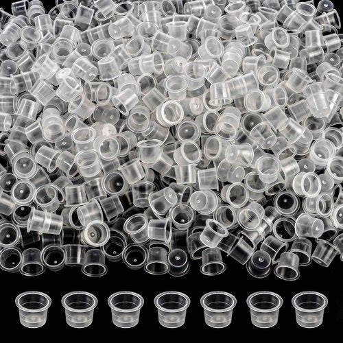 1000pcs 13mm Tattoo Ink Caps Disposable Tattoo Ink Cups for Tattoo Permanent Makeup Container Cap Tattoo Supplies Accessories（1000PCS Medium）