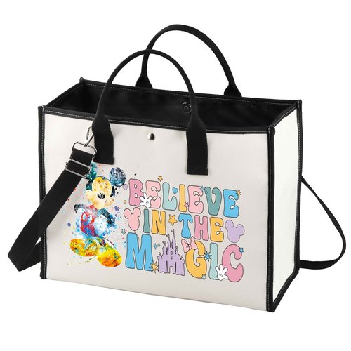 BWWKTOP Cartoon Mouse Cosmetic Makeup Bag Mouse Movie Gifts Believe In The Magic Mouse Makeup Zipper Pouch Bag Fairy Tales Merchandise (believe in the magic BG)