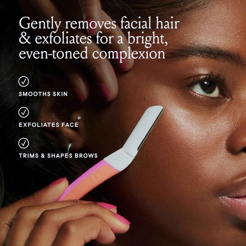 Billie Women's Razor Kit with 5 Blades + Dermaplane Starter Kit with 3 Refill Blades for Facial Hair Removal