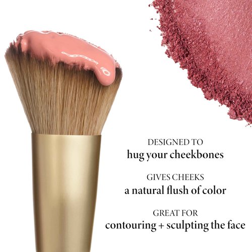LAURA GELLER Baked Blush-n-Brighten in Pink Grapefruit with Angled Blush Brush – 2-Piece Set