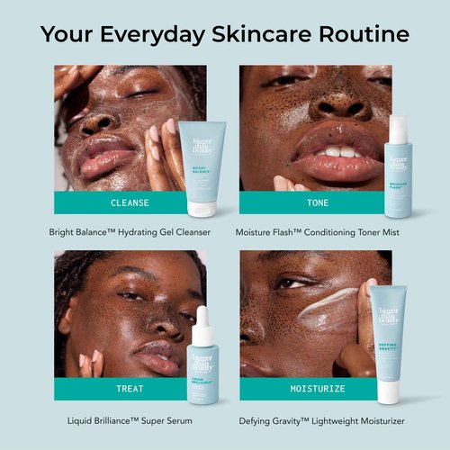 Bigger Than Beauty Skincare Hydrating Gel Cleanser, Face Wash with Hyaluronic Acid & Vitamin C for All Skin Types, Daily Skin Care, Makeup Remover for Women, Facial Cleanser, Vegan & Cruelty Free