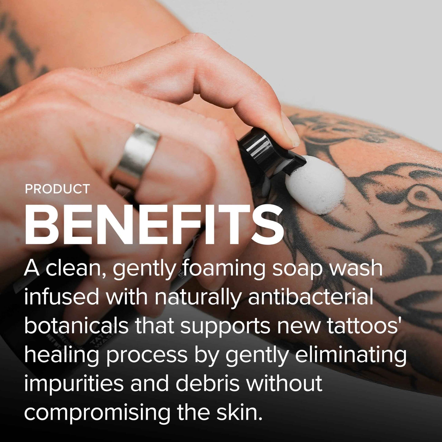 Mad Rabbit Tattoo Aftercare Bundle – Tattoo Soap & Soothing Gel – Fragrance-Free Foam Wash & Anti-Itch Moisturizer – Clean, Vegan, Unscented Tattoo Care for New Tattoos