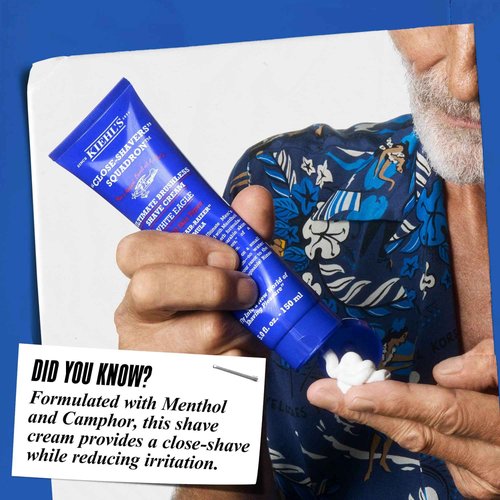 Kiehl's Ultimate Brushless Shave Cream with Menthol White Eagle, for All Skin Types, with Menthol & Camphor, Instant Refreshing & Cooling Effect, Minimizes Irritation - 10.1 fl oz