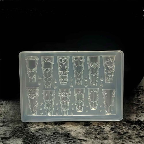 3D Cream Nail Mold Silicone Tools Lace Nails Charms Resin Molds Art for Accessories Supplies
