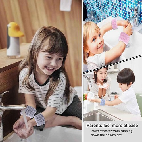 TS-MAYKA 20 Pcs Wrist Bands for Washing Face, Absorbent Face Washing Wristbands, Spa Wrist Towels Beauty Towel Bands Arm Bands for Washing Face for Prevent Water from Running Down Arms