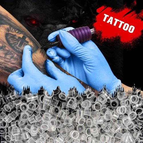 1000pcs 13mm Tattoo Ink Caps Disposable Tattoo Ink Cups for Tattoo Permanent Makeup Container Cap Tattoo Supplies Accessories（1000PCS Medium）