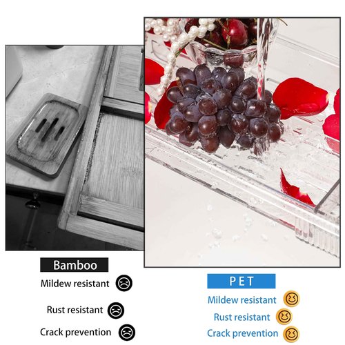 Baosia Expandable Bathtub Tray,Clear Plastic Anti-Slip Bath Tub Shelf Caddy Tray,Luxury Bathtub & Bathroom Accessories for Relaxing Spa,Suitable for bathtubs with an Internal Width of up to 29.5 inch