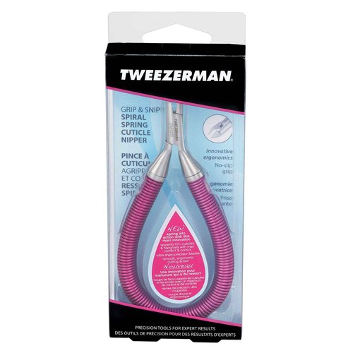 Tweezerman Grip & Snip Spiral Spring Cuticle Nipper (Assorted Colors)