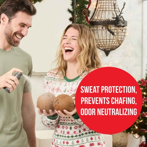 Happy Nuts Comfort Powder Spray Deodorant For Men: Anti-Chafing Sweat Defense, Odor Control, Aluminum-Free, Perfect Stocking Stuffer Gift for Men's Private Parts 2.75 oz (2 Pack), Original Scent