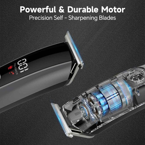 Beard Trimmer for Men, Electric Razor for Nose, Body, Face and Mustache, 5-in-1 Barber Hair Clippers, Cordless Shavers for Men Grooming Kit Ideal Gift