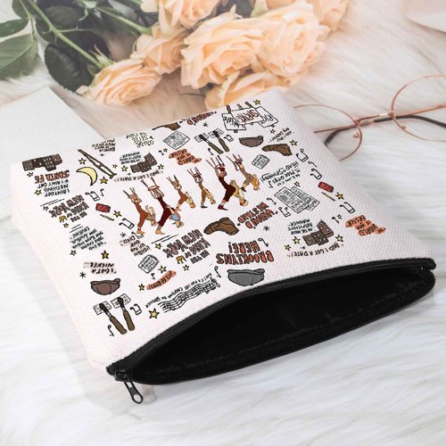 POFULL Musical Theatre Inspired Gift Newsboy Theatre Cosmetic Bag Musical Lover Gift