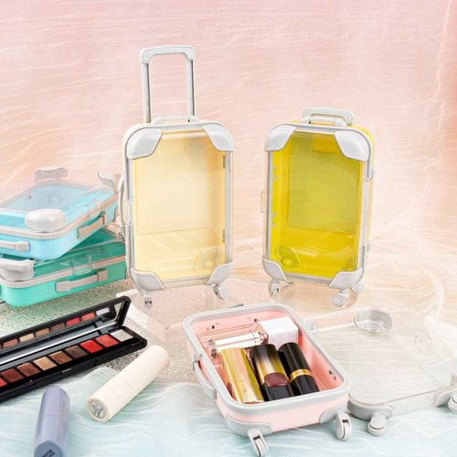 Framendino, 12 Pack Box Empty Packaging Storage Containers Mini Suitcase Candy 9 Colors