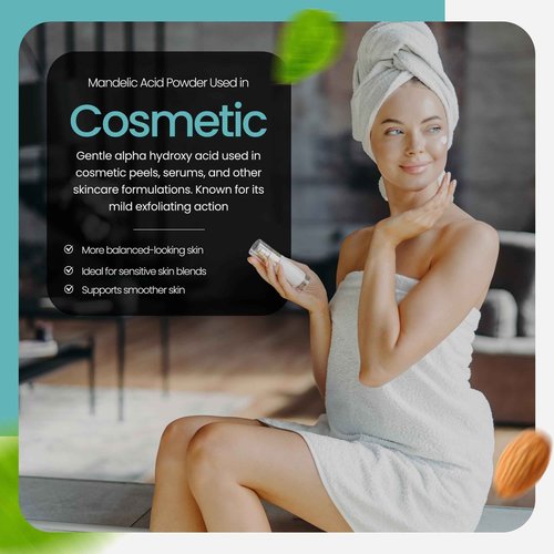 Talsen Chemicals Mandelic Acid Powder 99.9% Purity, DIY Cosmetic Grade For Mandelic Acid Serum, Peel/Mask or add to Cream, Moisturizer (8 Ounce / 226 Gram)