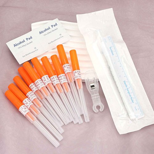 Beautidots 15PCS Catheter Piercing Needles Kits 14G 16G 18G 20G Body Piercing Tools for Ear Nose Lip Tongue Navel Nipple Cartilage Piercings at Home Safety Painless Disposable Self Piercing