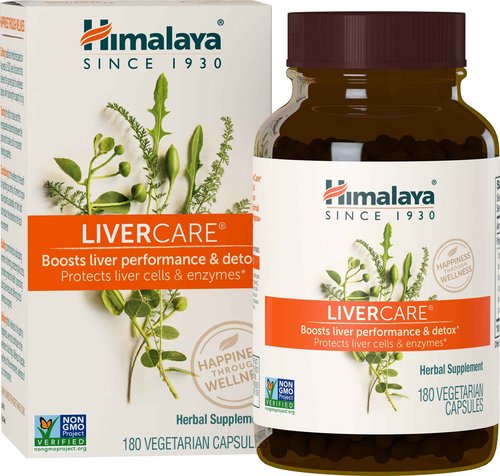 Himalaya LiverCare, 90 Day Supply - Herbal Liver Support Promoting Waste Elimination, Liver Cleanse, Detox, and Bile Production - Vegan, Non-GMO, Gluten Free, 375 mg, 180 Capsules