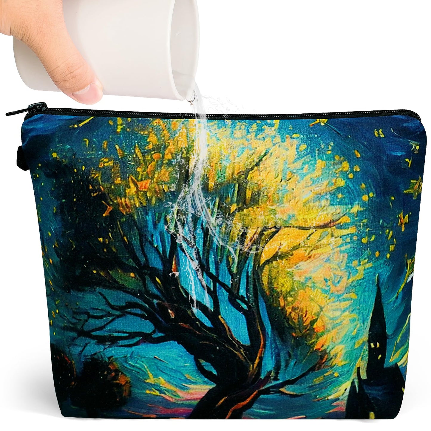 Noozion Large Makeup Bag Cosmetic Bag for Women Travel Bags Makeup Pouch for toiletries Water Resistant Girls Gift