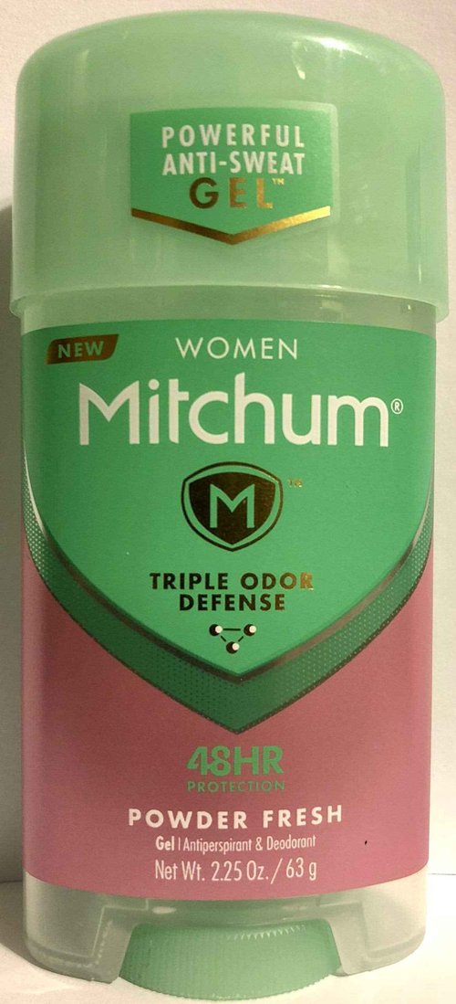 Mitchum Gel Anti-Perspirant Deodorant, Triple Odor Defense for Women, Powder Fresh, 2.25 Oz - 3 Pack