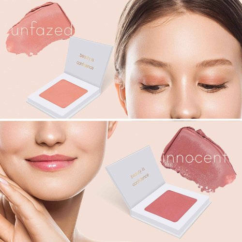 Carlucce Umpteen 3-in-1 Vegan Multi-Use Cream Color Palette (Innocent) – Makeup & Skincare in One – High-Pigment, Blendable Formula for Lips, Cheeks & Eye Base – Clean & Cruelty-Free