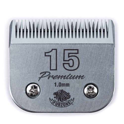 FURZONE Detachable Blade - Size 15 Blade 3/64", Made of Extra Durable Japanese Steel, Compatible with Most Andis, Oster, Wahl A5 Clippers