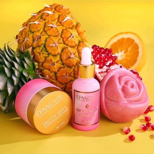 Epanouie Skin | Pretty Kitty Intimate Care | Premium Botanical Feminine Hygiene | Feminine Soap | Gentle Vulva Wash | Treats Odor + Inflammation