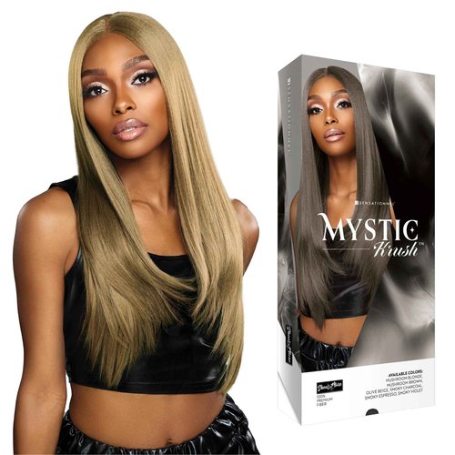Sensationnel Shearmuse Mystic Krush Lacewig - Lila Glueless Synthetic Preplucked Hairline Deep Laceparting Hand Tied (OLIVEBEIGE)