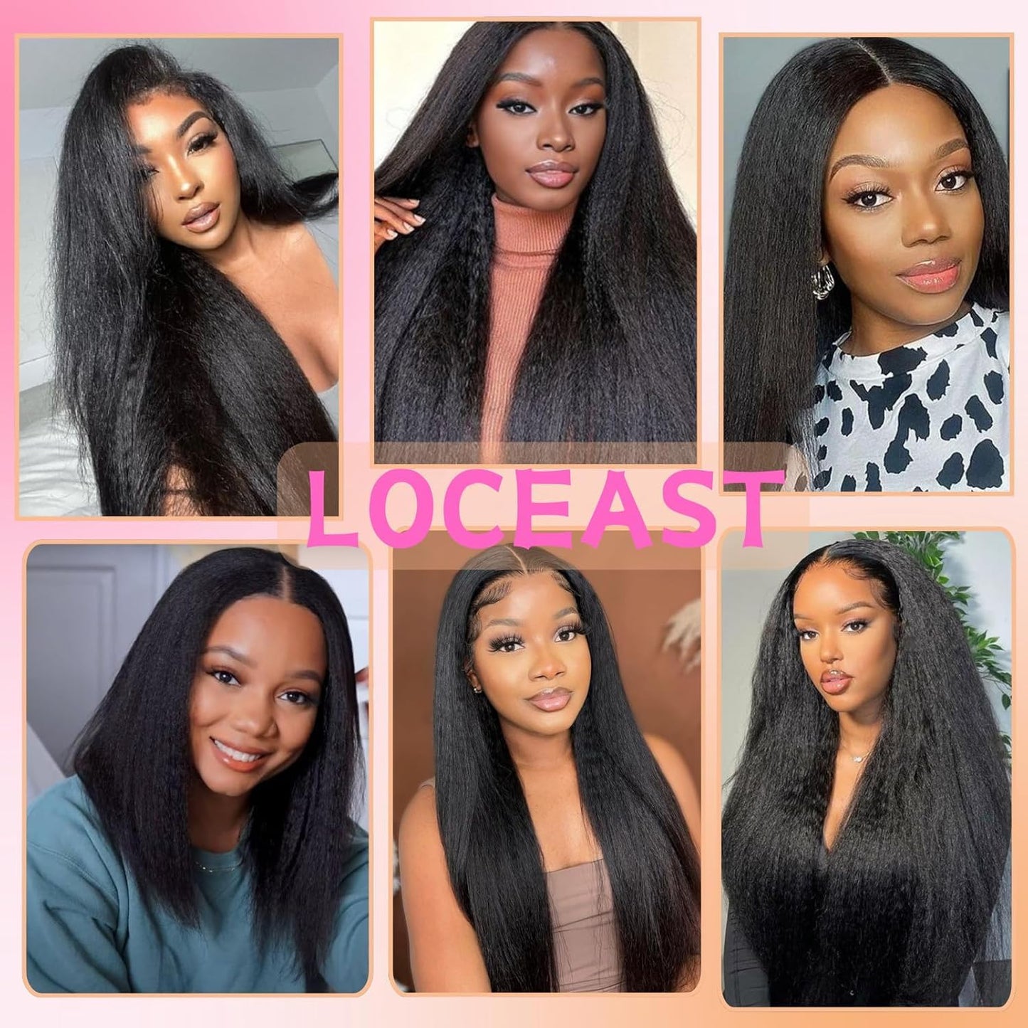 16 Inch Kinky Straight Clip in Hair Extensions for Black Women 4Pieces 140g 11Clips Full Head Yaki Straight Seamless Clip ins Synthetic Hair