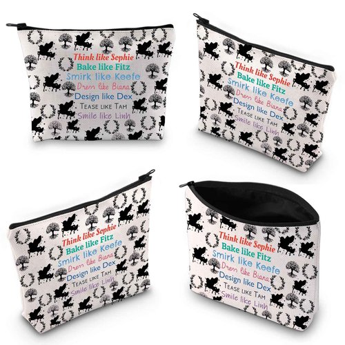 XYANFA KOTLC Gifts KOTLC Makeup Bag Fans Gift Bookish Gift Merch KOTLC Reader Cosmetic Bag(Think Like Sopphie makeup bag)