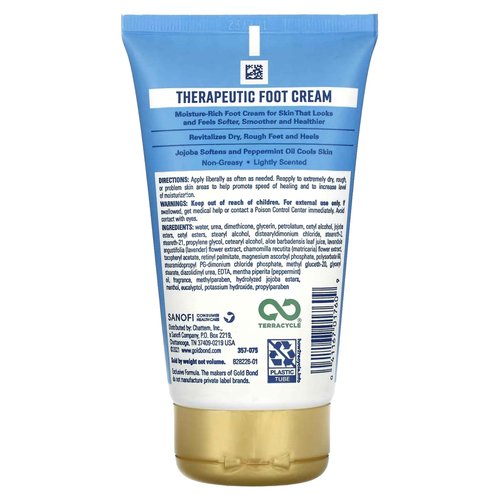 Gold Bond Therapeutic Foot Cream, 4 oz (5 Pack)