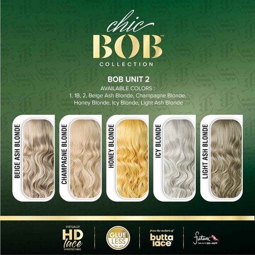 Sensationnel Chicbob Lace Frontwig - Bob Unit 2 Face Framing Glueless Wig Wide 5 Inch Deep Part Synthetic Preplucked Hairline (1 JETBLACK)