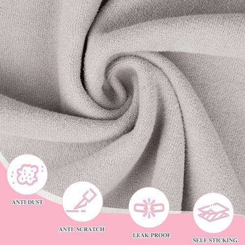 Junesters XL Large Size 21.65×21.65 inch Self-Adhesive Magic Cloth Makeup Bag, Makeup Organizer Bag, Fashionable Camera Lens Bag, Portable Travel Cosmetic Bags, Girl&Teen Gifts Trendy Stuff （Pink