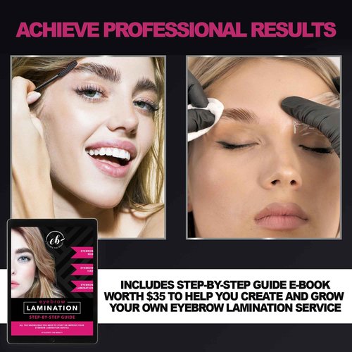 Professional Brow Lamination Kit | Eyebrow Lamination Kit for Professional or DIY Use at Home | Easy to Use | Brows Brushes Added