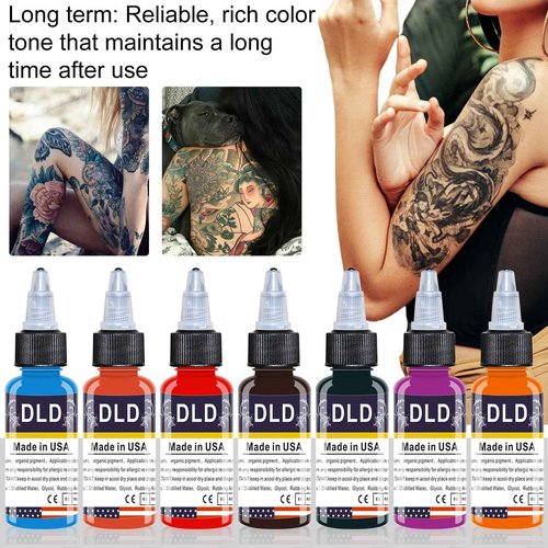 BAODELI Professional Ink Color Set 25 Colors 15 ml (1/2OZ) Vegan-Friendly Pigment Ink Supplies Ink for Tattoo Artist and Beginners Tattoo Supplies