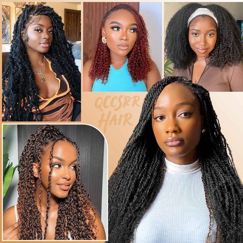 Afro Kinkys Bulk Human Hair 12 Inch 50g/Pack - Afro Kinky-Curly Human Hair Bulk For Mini Twist, Dreadlocks Extensions, Locs Repair & Braiding, 100% Human Hair 99J Burgundy