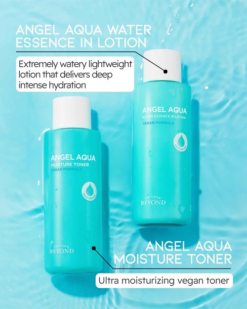 BEYOND Moisture Skincare Set (11.2fl oz , 3-Piece Set) - Vegan Formula Korean Skin Care for Dry & Rough Skin. Toner & Emulsion. Hyaluronic Acid, Cica, Pantenol