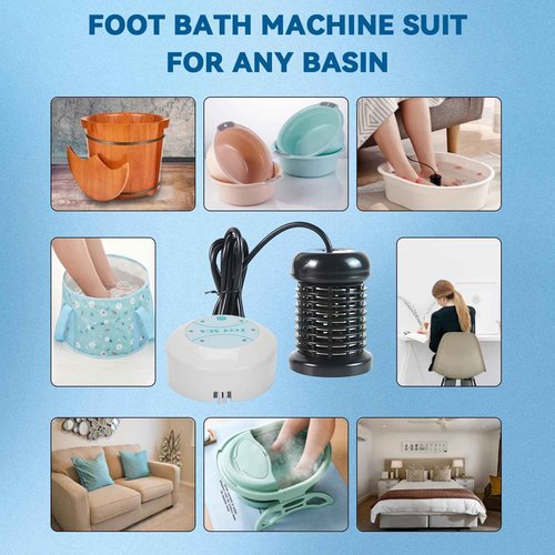 Pilipane Foot Bath Machine, Portable Ionic Detox Foot Bath Machine, Foot Cleanse Foot Detox Spa Machine for Home Use Spa Club Salon Travel
