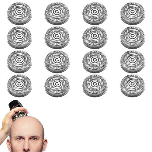 Shaver Replacement Blades compatible Skull Shaver for Pitbull Gold PRO/Pitbull Platinum Pro Shaver Heads (16 pcs)