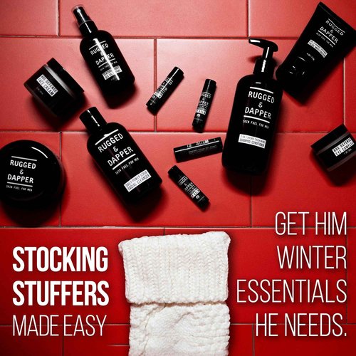 RUGGED & DAPPER - Daily Mens Face Wash + Scrub - 5 Month Supply - Deep Exfoliating Cleanser - Prevents Breakouts - Acne Face Wash Men's - USA Made with Natural Ingredients