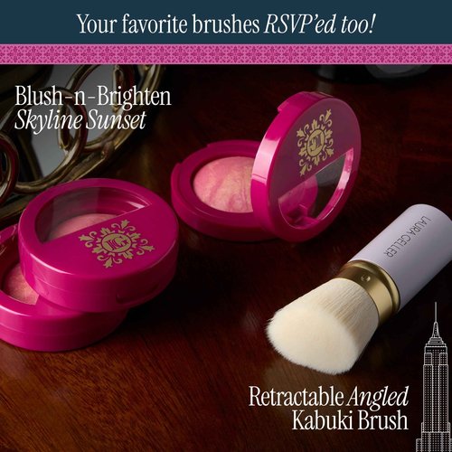 LAURA GELLER NEW YORK Holiday 2025 Limited Edition Baked Blush-n-Brighten Marbleized Blush - Skyline Sunset - Pink Color for Cheeks (01 Skyline Sunset)
