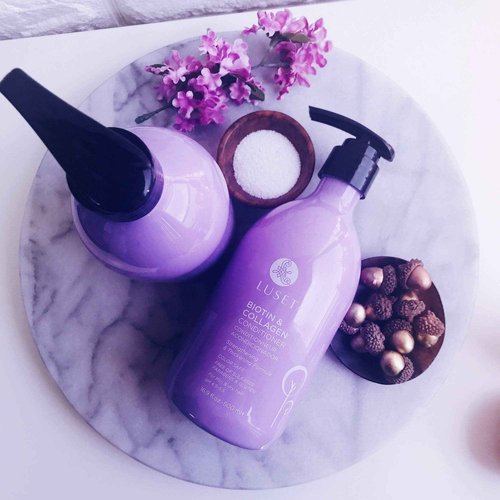 Luseta Biotin & Collagen Conditioner Thickening for Hair Loss & Fast Hair Growth - Infused with Argan Oil to Repair Damaged Dry Hair - Sulfate Free Paraben Free 33.8oz