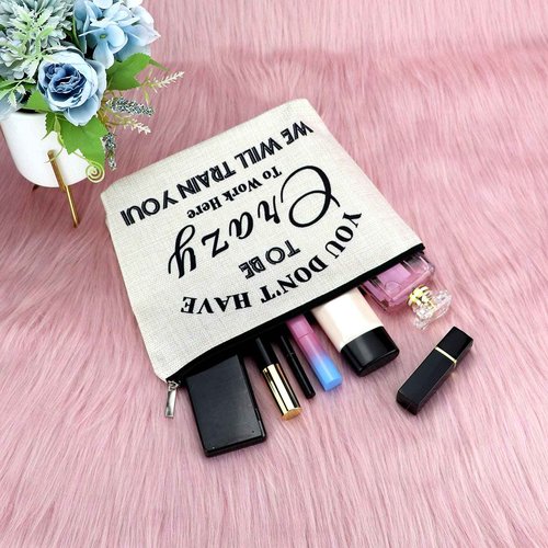 Sfodiary Welcome Gift Bag for New Hire Employee Congratulations Cosmetic Pouch for Coworker Travel New Job Present for Women Friends Office Birthday Present for Employee Travel Pouch