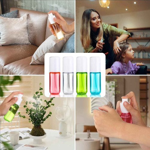 Aeibxiy Small Spray Bottle Travel Size 1.35oz 40ML, Fine Mist Plastic Spray Bottles, Refillable Empty Spray Bottle for Toners, Perfume, Face& Hair Spray
