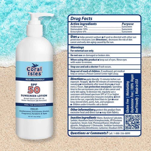 Rocky Mountain Sunscreen SPF 50 16 oz | Broad Spectrum UVA/UVB Protection | Hawaii 104 Act Compliant (Oxybenzone & Octinoxate Free) | Water Resistant 80 Min. | Fragrance Free With Pump (16 Fl Oz)