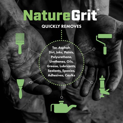 NatureGrit – Heavy Duty Industrial Hand Cleaner Pump-top – Walnut Shell Conditioners for Skin Protection for Auto Mechanics, Manufacturing, and Anyone with Working Hands (1)
