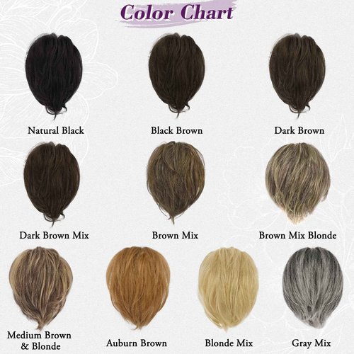 BARSDAR Claw Clip Short Human Hair Ponytail Extension with Bendable Metals - DIY Styles 8 Inch Real Human Hair Gray Messy Bun Hairpieces for Women - Thick Natural Short Ponytail Daily Wear
