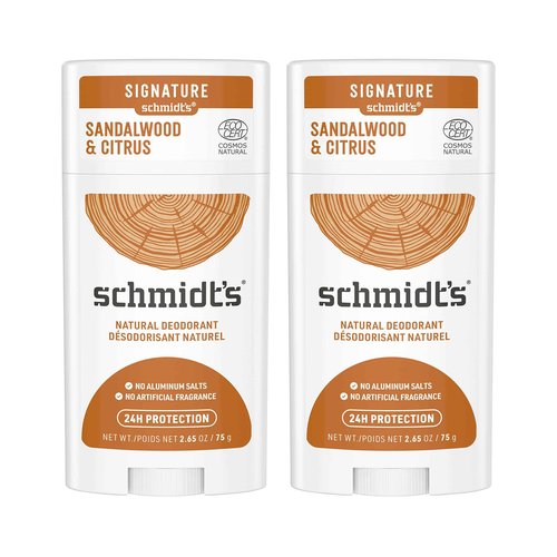 Schmidt's Aluminum Free Natural Deodorant for Women and Men, Sandalwood and Citrus & Aluminum-Free Vegan Deodorant Clean Coconut for Women and Men
