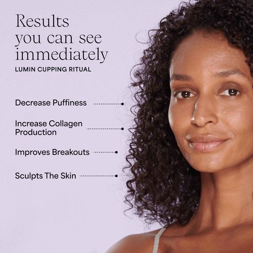 WILDLING Lumin Cupping Set I Facial Cupping Tools to Decrease Puffiness, Increase Collagen Production, Sculpt Cheeks + Chin, Detox + Clear Breakouts