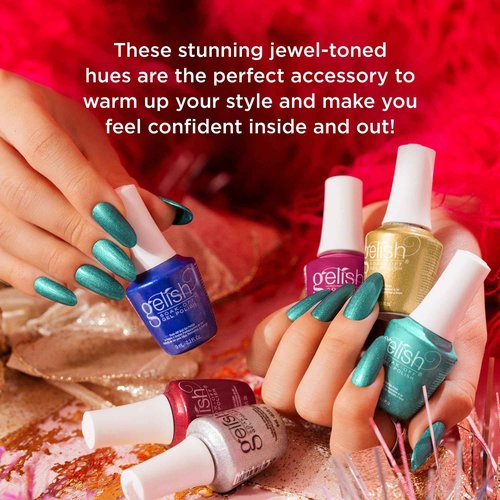 Gelish MINI Holiday Winter A Fuzzy Feeling Collection Value Packs - 9mL TPO-Free Long-Lasting Soak Off Gel Nail Polish, Vibrant Color, High Shine, Chip-Resistant Formula (Pack #2)
